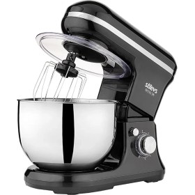 Resim Stilevs Chef x Star 1500 Siyah Stand Mikser 5 Litre Paslanmaz Çelik Kap ile Güçlü Performans 