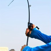 Resim Mor Karbon Fiber Olta Çubuğu ve Makine Kombosu, Sağ Eli, 2'si 1 Arada Döküm & Spinning, Değiştirilebilir Balık Çubuğu, Hafif Güç, Orta-Hızlı Aksiyon, 6.89ft, Katlanabilir 100-130cm, Şarj Edilmemiş Takım Ekipmanı 