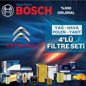 Resim Citroen C4 1.6 E-Hdi Bosch Filtre Bakım Seti 2011-2015 (495584581) 