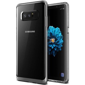 Resim Vrs Galaxy Uyumlu Note 8 Crystal Bumper Kılıf Light Silver 