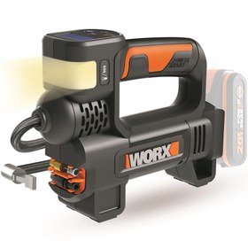 Resim WORX WX092.9 20Volt 150 PSI Ayarlanabilir Dijital Basınç Göstergeli Hava Pompası + LED Lamba (Akü Dahil Değildir) 