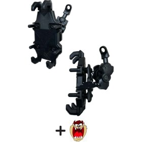 Resim Motosiklet Telefon Tutucu Ayna Bağlantılı + Tzmnya Sticker 