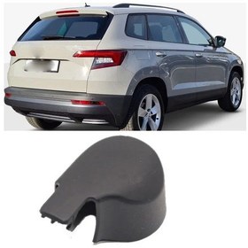 Resim Lasonstiges Skoda Karoq 2017 2018 2019 2020 İçin Arka Silecek Kolu Kapağı Montaj Somunu 