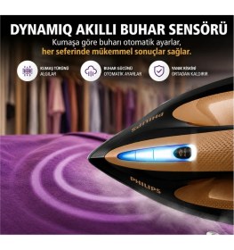 Resim Philips Akıllı Otomatik Buhar Sunan 2700 Watt Gücünde Perfectcare Elite Plus Buhar Kazanlı Ütü 