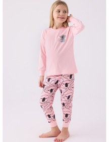 Resim Rolypoly Kız Çocuk Pembe Pijama Takım 3491 001 
