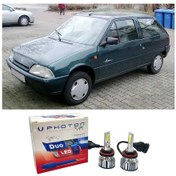 Resim Citroen Ax Led Xenon Uzun + Kısa Far Ampulü H4 Duo Yeni Seri Beyaz 