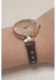 Resim Freelook Kahverengi Deri Kayışlı Kadın Kol Saati nk2302 