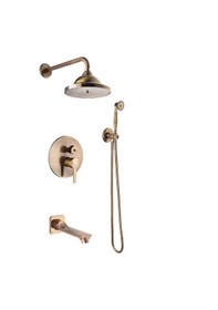 Resim Fkn 3 Yollu Ankastre Antik Duş Takımı Antik 