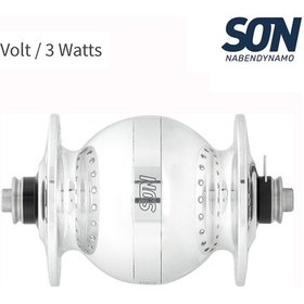 Resim Shimano Son 28 Dinamo Göbek V-fren 6v 3.0watt 36d Qr Gümüş Siyah 