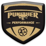 Resim Genel Markalar PUNISHER TASARIMLI 3D KABARTMALI SİPERLİK CAMI STİCKER 05 