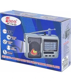 Resim UltraTekno FP-1781BT Fm Radyolu Bluetoothlu Şarjlı Cep Radyosu + El Feneri 