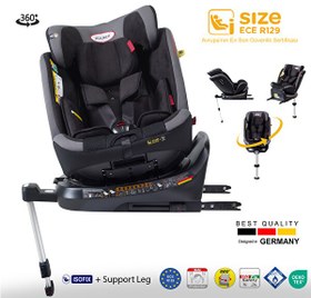 Resim Holmer Capsula Multipro Aero 3D Legfix I-Size 360 Derece Dönebilir 0-36 KG Oto Koltuğu Isofix SPS SIP Latch 