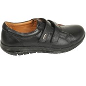 Resim PİNNA SHOES Psm 99 Kadın Siyah Hakiki Deri Ortopedik Ayakkabı 