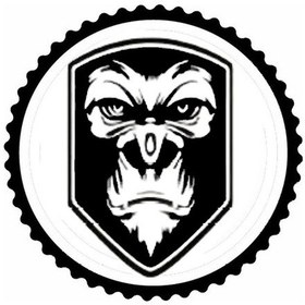 Resim Mızmız Maymun Tasarım Sticker 30 X 30 Cm 