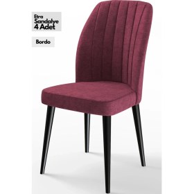 Resim Canisa Concept Canisa Etra Serisi Gürgen Ayaklı Sandalye , 4 Adet , Ayaklar Siyah 