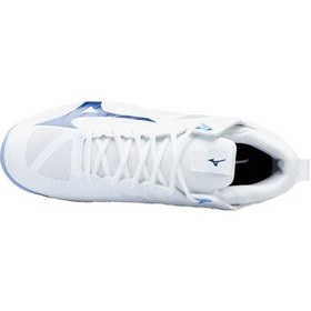 Resim Mizuno Wave Dimension Mıd Unisex Voleybol Ayakkabısı Beyaz / Mavi Çok Renkli 