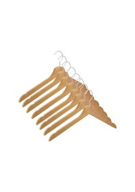 Resim Nyn Ahşap Elbise Gömlek Askısı Naturel Renk 100 Adet 