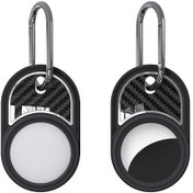 Resim Zore Airtag 05 Uyumlu Silikon Anahtarlık-siyah 