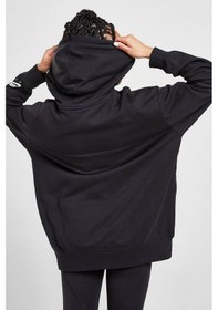 Resim Nike Air Oversize Hoodie Kapüşonlu Kadın Oversize Bol Kesim Sweatshirt Siyah Siyah 