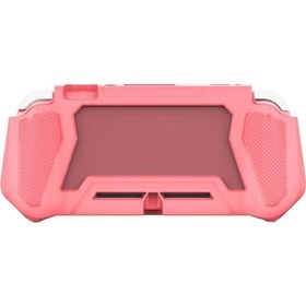 Resim Nintendo Switch Lite Uyumlu Tam Kapak Koruyucu Kabuk Tpu Konsol Kılıfı Pembe 