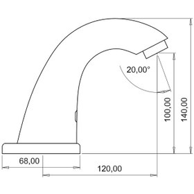 Resim STECELL Ste 1110 Fotoselli Batarya Musluk Armatür Çeşme 