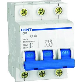 Resim Chint Trifaze 3X20A C Tipi Otomatik Sigorta 4,5ka 186503 