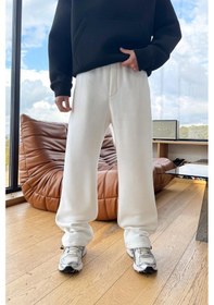 Resim Basic Ayarlanabilir Paça Eşofman Altı Beyaz Beyaz 