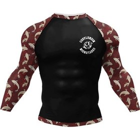 Resim Snapbuy Cody Lundin Özel Bjj Mma Sıkıştırma Rashguard Jiu Jitsu Gi Uzun Kollu Fitness Giysileri Chınagreenerkek Green 