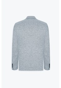 Resim AC&Co / Altınyıldız Classics Erkek Indıgo Slim Fit Dar Kesim Mono Yaka Desenli Blazer Ceket Indıgo 