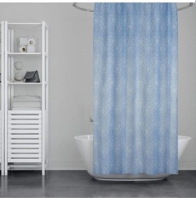 Resim Çift Kanatlı Banyo Duş Perdesi 100x2mt Royaleks-82048 Çok Renkli 