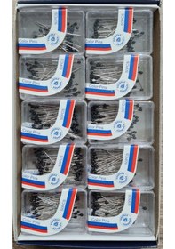 Resim Melodi Scarf Kadın Tesettür Ve Çok Amaçlı Toplu İğne Siyah 50 Adet Siyah 
