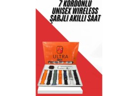 Resim Marsilyan Unısex 7 Kordonlu Çok Fonksiyonlu Nabız Ölçer Uyku ve Sağlık Takibi 