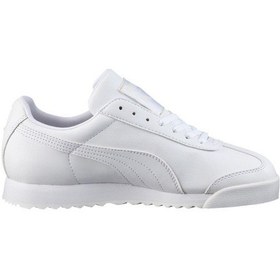 Resim Puma 354259 14 Roma Basic Jr Beyaz-gri Kadın Spor Ayakkabı-beyaz Beyaz 