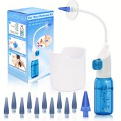 Resim 1 Set Kulak Kiri Temizleme Aracı, Manuel Kulak İrrigasyon Temizleme Sistemi, Kulak Temizleme Kiti, Yetişkinler İçin Kulak Temizleme Sistemi, Tam Temizleme Aracı Seti Dahil 