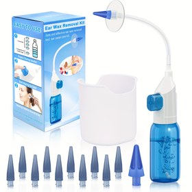Resim 1 Set Kulak Kiri Temizleme Aracı, Manuel Kulak İrrigasyon Temizleme Sistemi, Kulak Temizleme Kiti, Yetişkinler İçin Kulak Temizleme Sistemi, Tam Temizleme Aracı Seti Dahil 