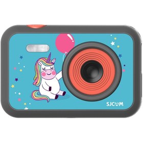 Resim Sjcam FunCam Çocuklar İçin Unicorn Desenli Siyah Fotoğraf Makinesi Ve Kamera 