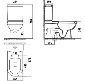 Resim Creavit Vitroya Duvara Sıfır Klozet + Rezervuar + Vitra Iç Takım + Yavaş Kapanır Kapak Set 