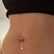 Resim Eğlenceli & Seksili Piercingli Değil Kelebek saç tokası-On Göbek Mücevheratı, Sentetik Kübik Zirkonya, Çinko Alaşım, Günlük & Parti Giyim için, Tüm Mevsim Vücut Piercing Aksesuarı Kadınlar için 