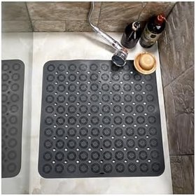 Resim Seahome Kaydırmaz Duşakabin Banyo Ve Duş Paspası Kare Masajlı 54 X 54 Cm ANTRASİT SEA150A 