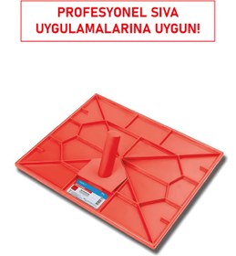 Resim mikudesign Dekor 076 Sıvacı Küreği | 36x44 cm, Hafif ve Dayanıklı Plastik Gövde, Ergonomik Sap 
