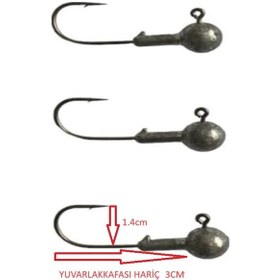 Resim Captain Jig Head No:2/0 İğne 8gr Zoka 3 Adet 
