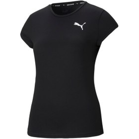 Resim Puma Active Kadın Siyah Günlük T-shirt 