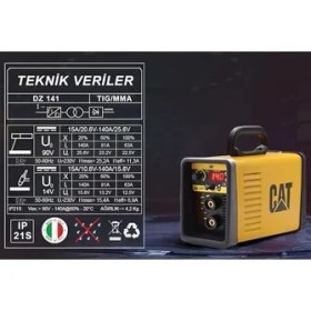 Resim DZ141 140 Amper Tıg Lıft/mma Çanta Tipi Profesyonel Dijital Inverter Kaynak Makinesi 