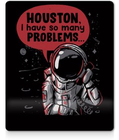 Resim Astronot Houston Bilek Destekli Mouse Pad 