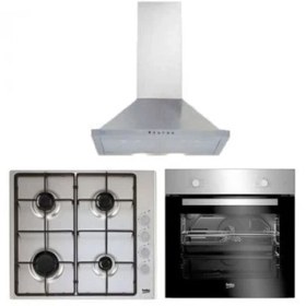 Resim Beko Yeni Eco Inox Ankastre Set (BFM 310 I ( 21000 ) - BOMD D 6110 EI (64160)- ADP 61420 I) 