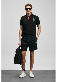 Resim Lufian Fun Smart Erkek Polo Tişört Siyah Siyah 111040231100100 Siyah 