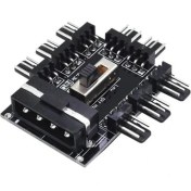 Resim Plus Primex PX-4336 3 Pin Girişli 8 Port Fan Çoklayıcı Kart 