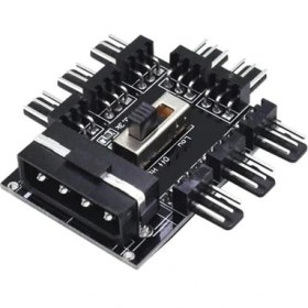 Resim Plus Primex PX-4336 3 Pin Girişli 8 Port Fan Çoklayıcı Kart 