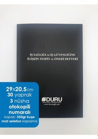 Resim Duru Osgb İş Sağlığı Ve Güvenliği Defteri Otokopili 