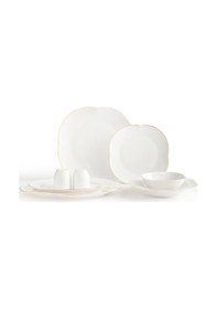 Resim Madame Coco Perle 6 Kişilik 28 Parça Yemek Takımı - Beyaz/gold 8684427195086 Çok Renkli 